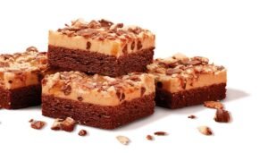 Brownie with cookie dough made with TWIX® cookie bar pieces
